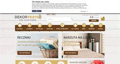 Desktop Screenshot of dekortextil.pl