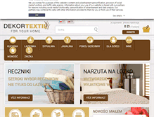 Tablet Screenshot of dekortextil.pl
