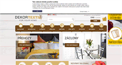 Desktop Screenshot of dekortextil.cz