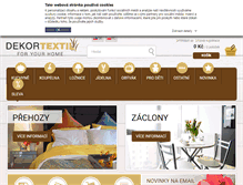 Tablet Screenshot of dekortextil.cz